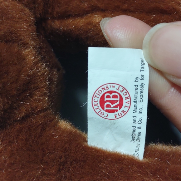 •Collections For Target RB Russ Berrie November heart Brown Teddy Bear 🧸 7.5 in - Picture 10 of 11